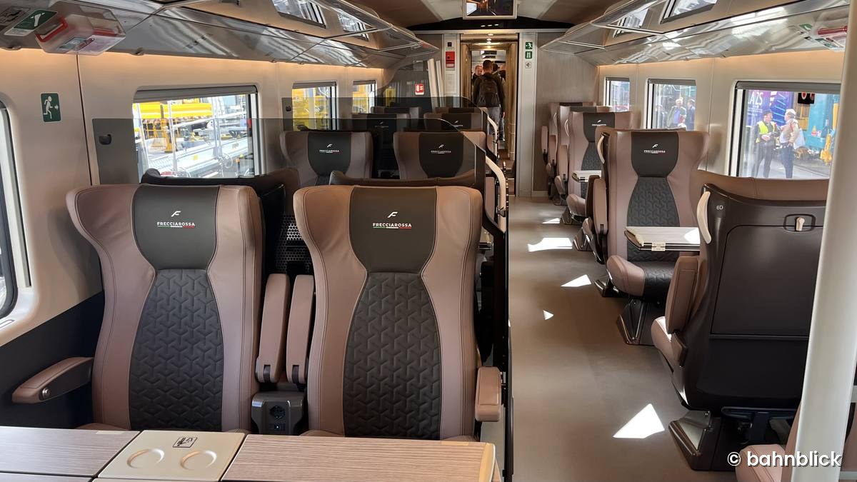 Die Business-Class des aktuellsten Frecciarossa ETR 1000