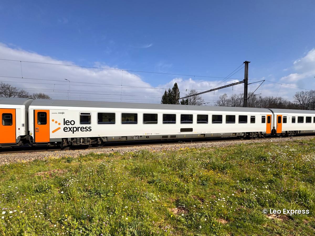 Ex-DB-Intercity-Reisezugwagen von Leo Express