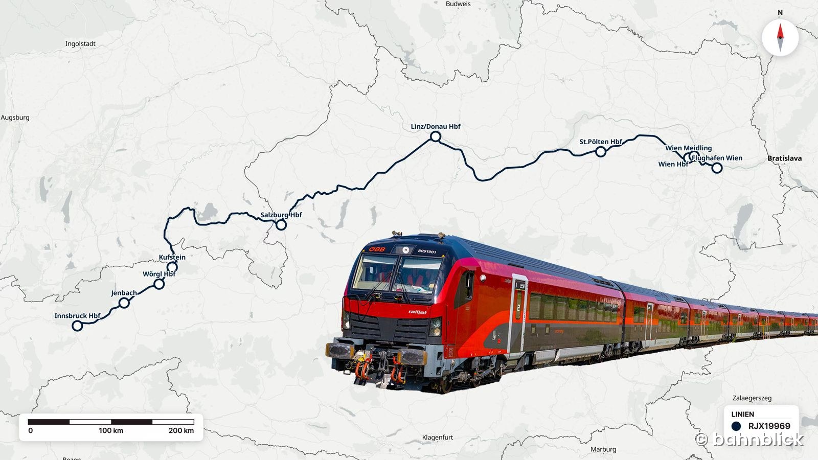 Ein RJ 2 und die Weststrecke.